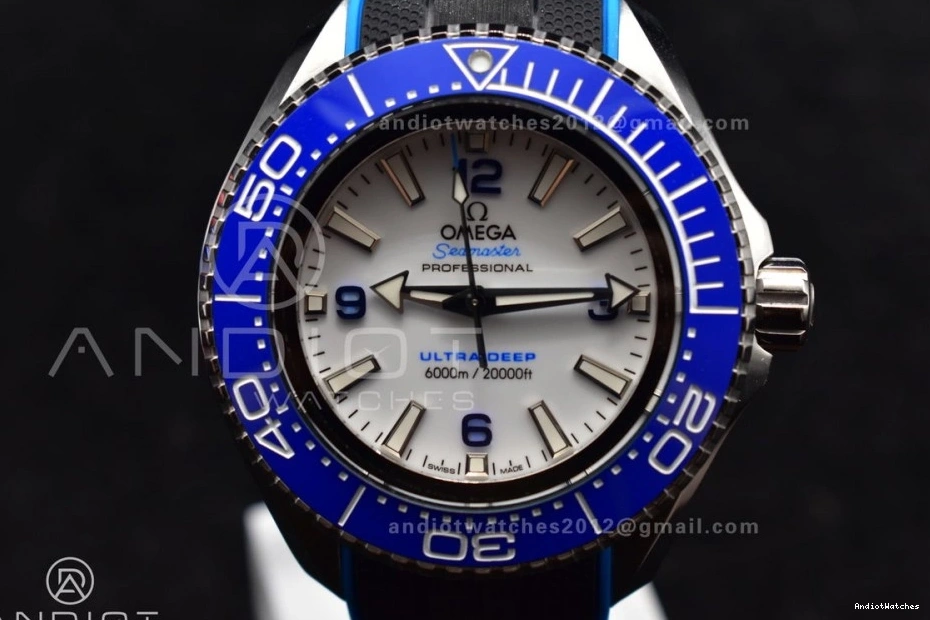 Black Versatile Ceramic Blue Best Seamaster White TF Deep 1078 Strap Ultra Edition 1:1 Bezel Rubber A 6000M SS on Dial 0821